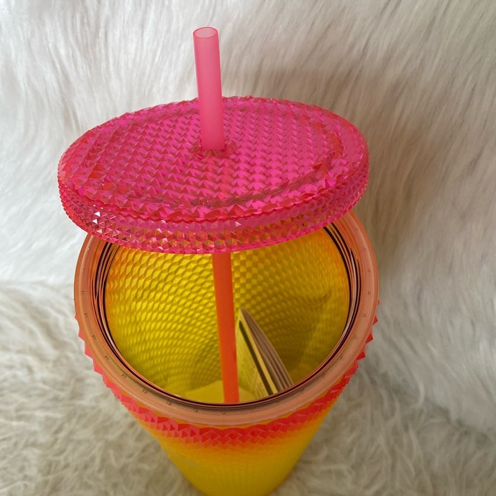 Starbucks Korea Summer Stud Pink/Yellow Tumbler BNWT - Picture 3 of 3